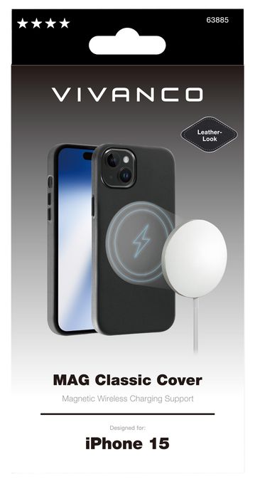 Cover für Apple iPhone 15  Mag Classic (Schwarz) 