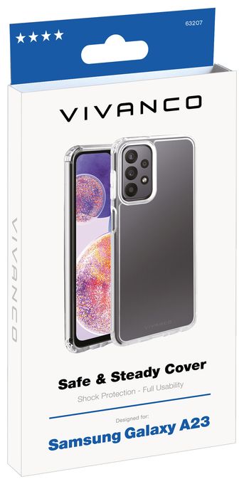 Cover für Samsung Galaxy A23  Safe and Steady (Transparent) 