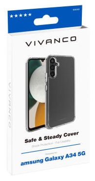 Cover für Samsung Galaxy A34 5G  Safe and Steady (Transparent) 