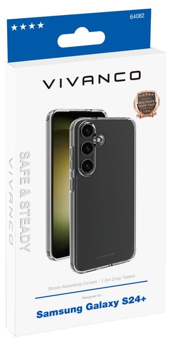 Cover für Samsung Galaxy S24+  Safe and Steady (Transparent) 