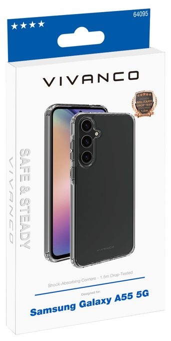 Cover für Samsung Galaxy A55 5G  Safe and Steady (Transparent) 