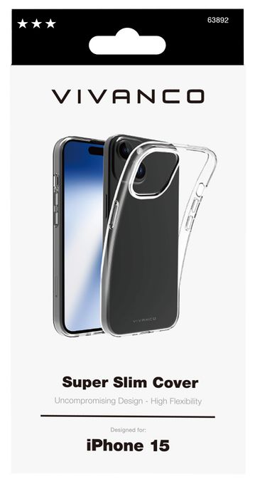 Cover für Apple iPhone 15  Super Slim (Transparent) 