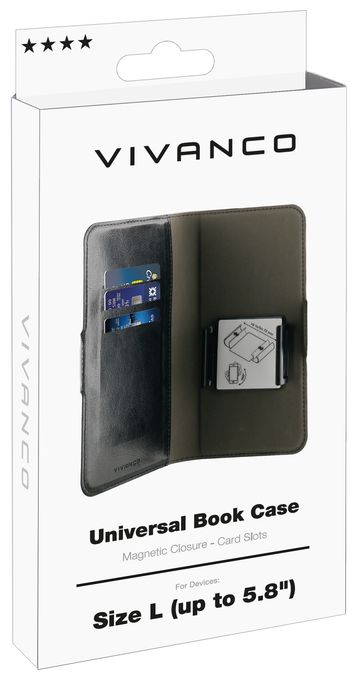 Folio für Jede Marke Universal  Universal Book Case (Schwarz) 