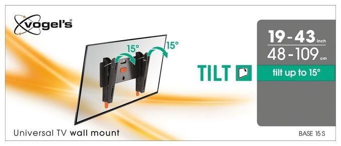 Wand Halterung bis 109,2 cm (43") 20 kg -15 - 15° Base 15S 