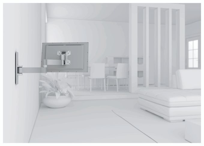Wand Halterung bis 66 cm (26") 15 kg Wall 2045W 