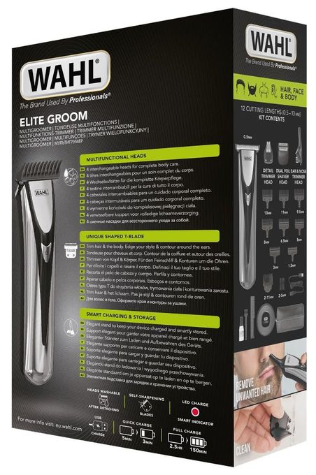 Haarschneider Batterie/Akku 10 Aufsteckkämme 3028050 Elite Groom 
