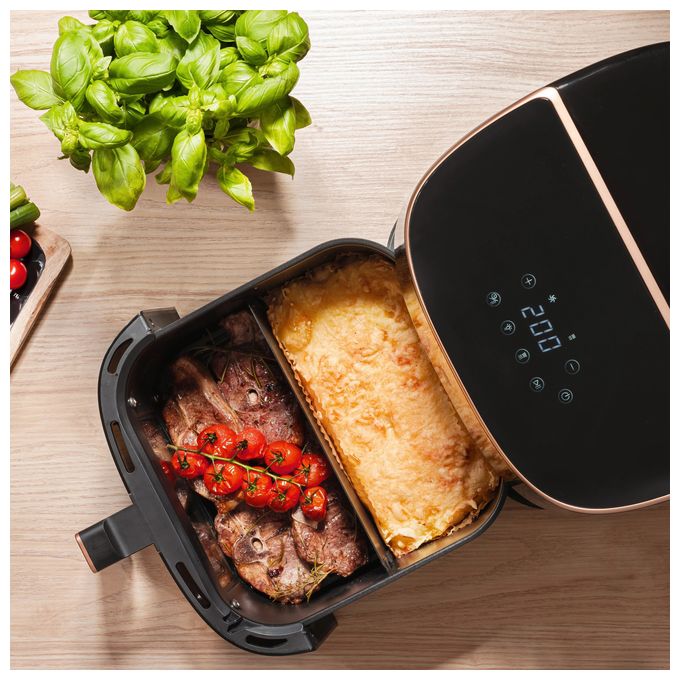 Heißluftfritteuse 8 l 2000 W  AFD-80 Dualfry Split (Schwarz) 