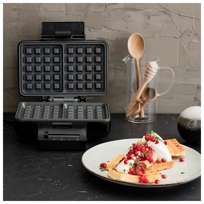 Waffeleisen quadratisch für 2 Waffel(n) 1000 W BW-1000B 