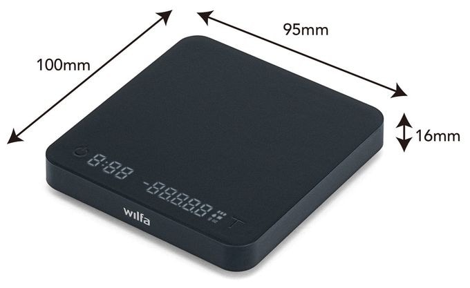 Elektronische Küchenwaage bis 1,1 kg Genauigkeit 0,1 g  KS3B-1100 (Schwarz) 
