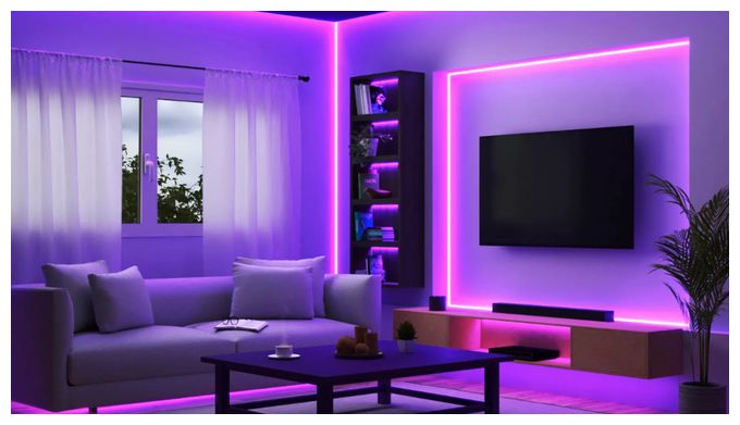 LED Intelligenter Leuchtstreifen 4000 mm Multi LED-Lichtleiste 4 m 