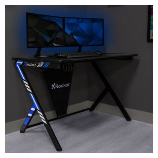 Gamingtisch  Ocelot (Schwarz/Blau) 