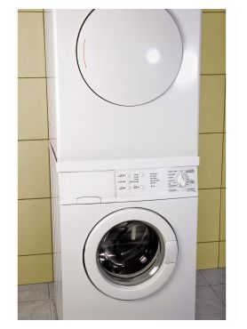 110815 Zwischenbausatz für Waschmaschine Trockner Weiß Weiß 