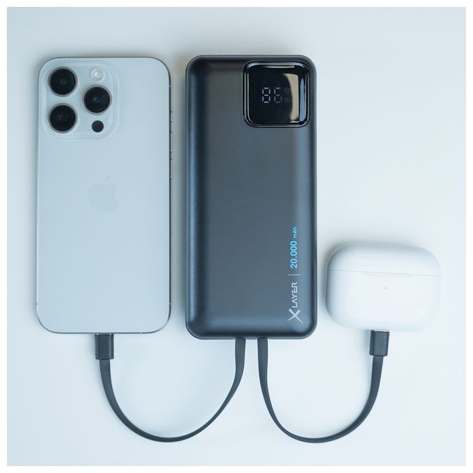 20000 mAh Powerbank Mikro-USB  220140 (Schwarz) 