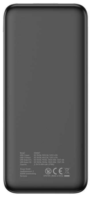 10000 mAh Powerbank USB Typ-C  Rapid (Schwarz) 
