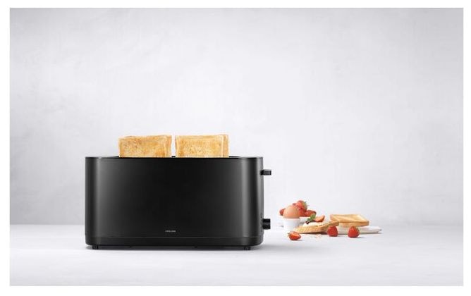 Toaster 1800 W 4 Scheibe(n)  Enfinigy lang (Schwarz) 