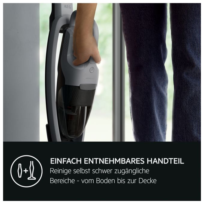 Handstaubsauger Beutellos bis 45 min Laufzeit 18 V  AS52AB18UG Animal 5000 (Grau) 