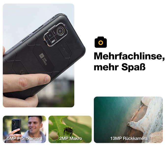 128 GB 4G Smartphone 16,7 cm (6.5 Zoll) 1,6 GHz Android 13 MP Dual Kamera Dual Sim WiFi 5  H Max (Schwarz) 
