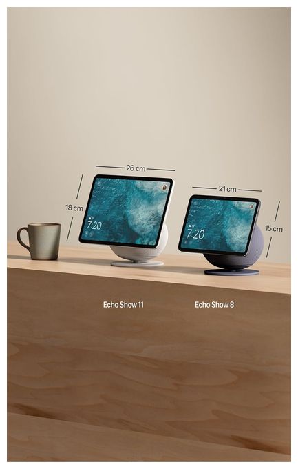 Wlan Lautsprecher mit Bluetooth Amazon Alexa  Echo Show 8 (Grau) 