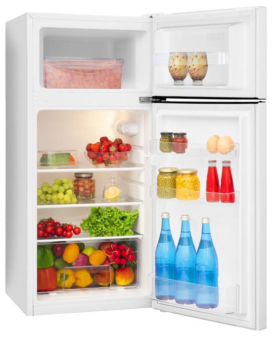 112 l / 25 l Kühl-Gefrierkombi freistehend 158 kWh Jahr  DT371150W (Weiß) 