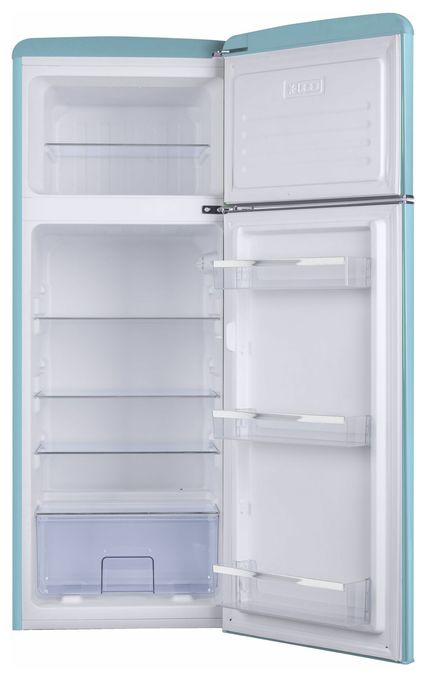 162 l / 44 l Kühl-Gefrierkombi freistehend 144 kWh Jahr  DTR374190T (Türkis) 
