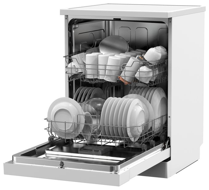 60 cm Geschirrspüler freistehend leise 13 Maßgedecke aquaStop Funktion Mini Active (Weiß) GSP 543 450 W 