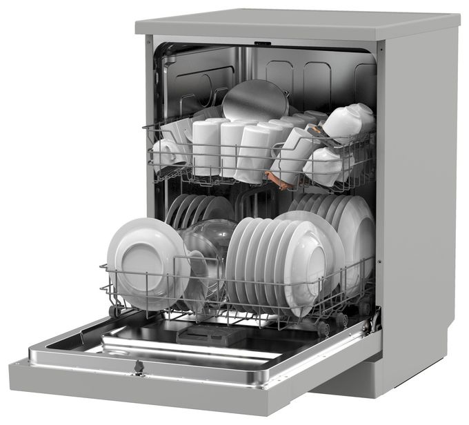 60 cm Geschirrspüler freistehend leise 13 Maßgedecke aquaStop Funktion Mini Active (Silber) GSP 543 460 SI 