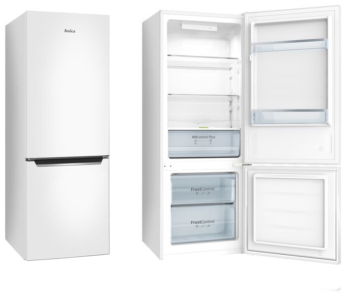 153 l / 52 l Kühl-Gefrierkombi freistehend 191 kWh Jahr  KGCL384160W (Weiß) 