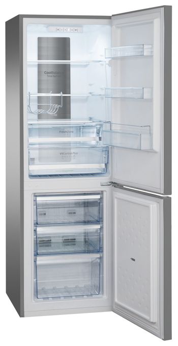 161 l / 70 l Kühl-Gefrierkombi freistehend NoFrost 112 kWh Jahr  KGCN387148E (Edelstahl) 
