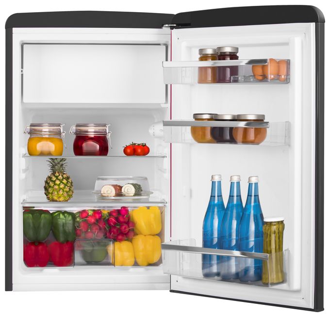 108 l / 95 l Tischkühlschrank EEK: E 137 kWh Jahr  KS15617MS (Schwarz) 