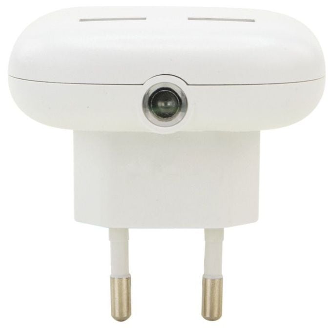 LED Warmweiß (3000K) Warmweiß AC, USB NL15AC + 2USB Sensor Nachtlicht 