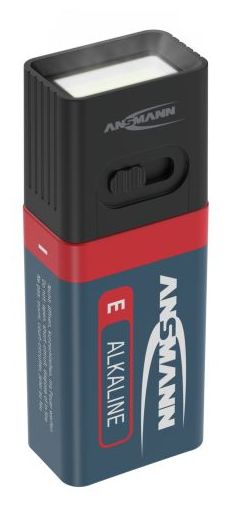 Taschenlampe COB LED-Leuchte mit 9V Batterie batteriebetrieben 