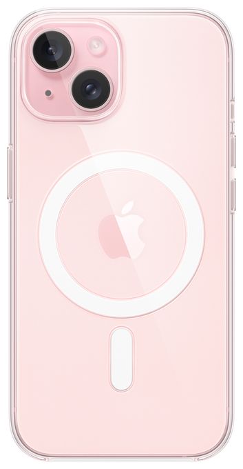 Cover für Apple iPhone 15  Clear Case mit MagSafe (Transparent) 
