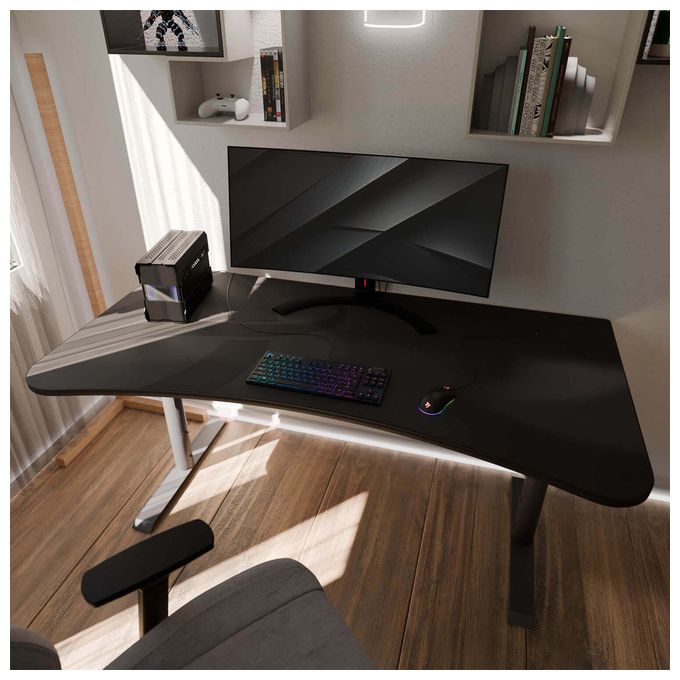 bis 80 kg  Arena Gamingtisch (Schwarz) 