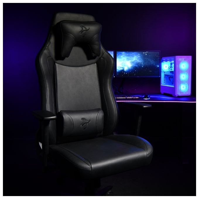Gamingstuhl bis 170 kg (Schwarz) Vernazza XL SoftPU 