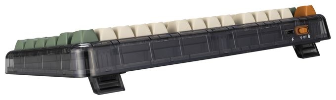 Universal Tastatur USB + RF Wireless + Bluetooth 2.4 GHz  Jelly75 KD201 (Mehrfarbig) 