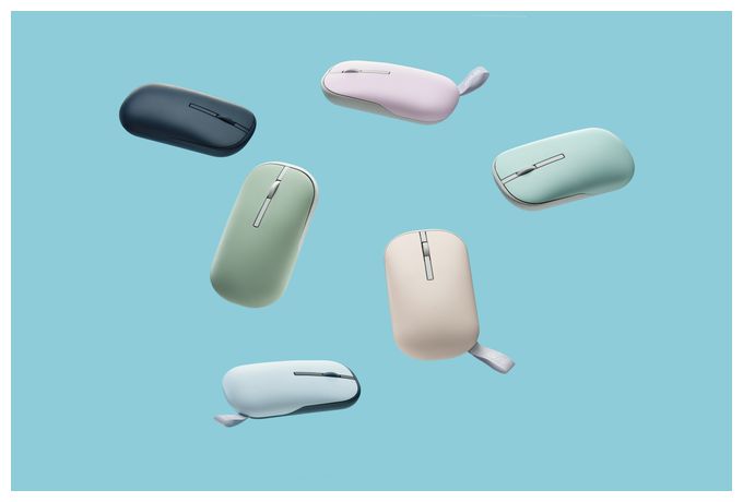 1600 DPI Büro Maus Optisch  Marshmallow Mouse MD100 (Grau) 