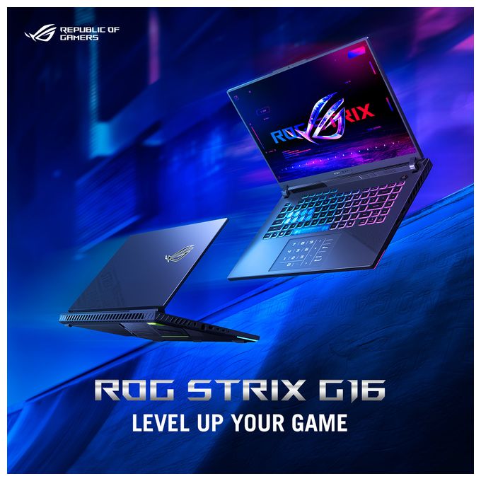 WQXGA Notebook 40,6 cm (16 Zoll) 2560 x 1600 Pixel 32 GB Ram 1 TB SSD Windows 11 Home AMD Ryzen 9 max. 5,3 GHz NVIDIA GeForce RTX 5080  ROG Strix G614PW-TS092W (Grau) 