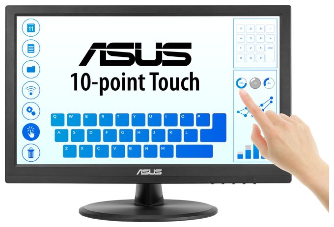 Full HD Monitor 39,6 cm (15.6 Zoll) 16:9 5 ms 220 cd/m²  Touch VT169HE (Schwarz) 