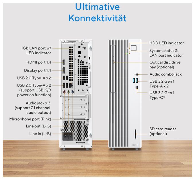 PC Intel® Core™ i5 8 GB Ram 512 GB SSD intern V500 Mini V500SV-13420H0020 