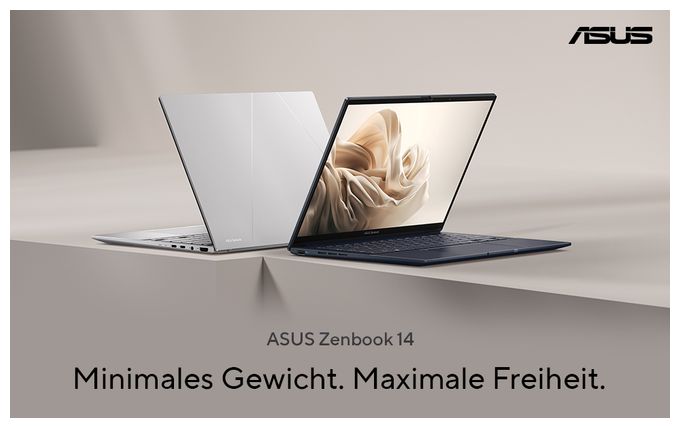 WUXGA Notebook 35,6 cm (14 Zoll) 1920 x 1200 Pixel 1 TB SSD Windows 11 Home Intel Core Ultra 7 max. 5,1 GHz  Zenbook 14 UX3405CA-QD1302W (Silber) 