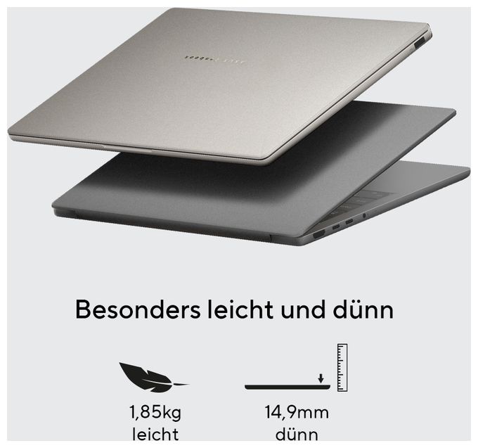 WUXGA Notebook 35,6 cm (14 Zoll) 1920 x 1200 Pixel 1 TB SSD Windows 11 Home Qualcomm Snapdragon max. 3 GHz  Zenbook A UX3407QA-QD305W Copilot+ PC (Beige) 