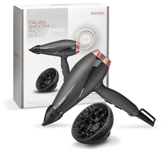 Haartrockner 2100 W (Schwarz, Rosa-Goldfarben) 6709DE Smooth Pro 