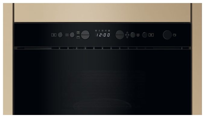 Einbau-Mikrowelle 750 W Größe: mittel 4 Stufen Grill (Schwarz) BMN14BK 