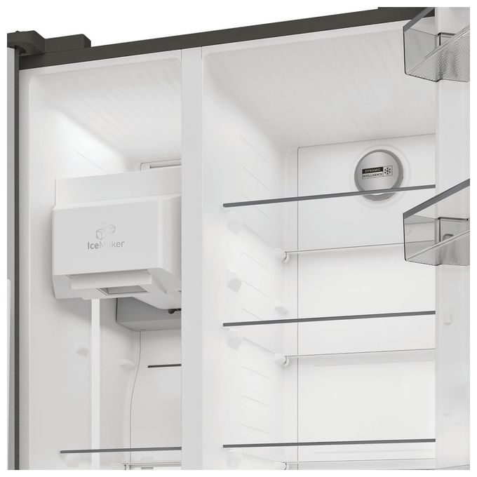 Side-by-Side Kühl-/ Gefrierkombination 375 l / 203 l 269 kWh NoFrost 1790 mm x 910 mm  SBSIWD90 (Schwarz) 
