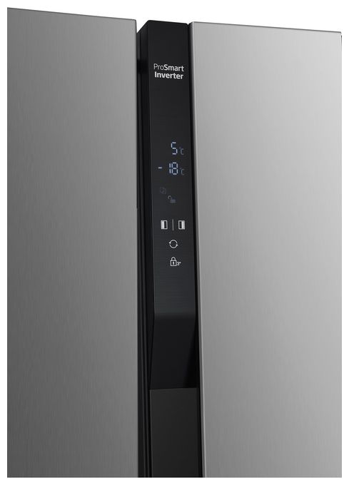 Side-by-Side Kühl-/ Gefrierkombination 347 l / 185 l 200 kWh NoFrost 1770 mm x 910 mm  GNO5324XPN (Edelstahl) 
