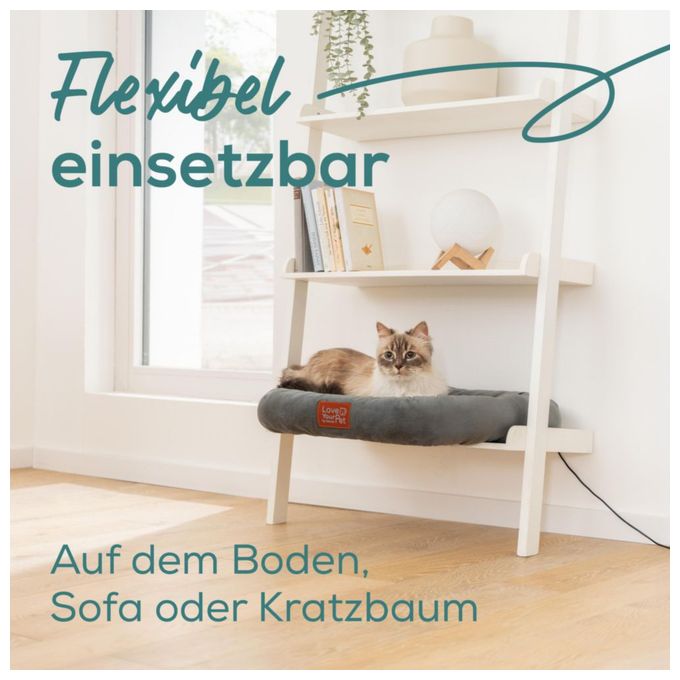 PP250 Kira Wärmebett für Katze & Hunde (Grau) 