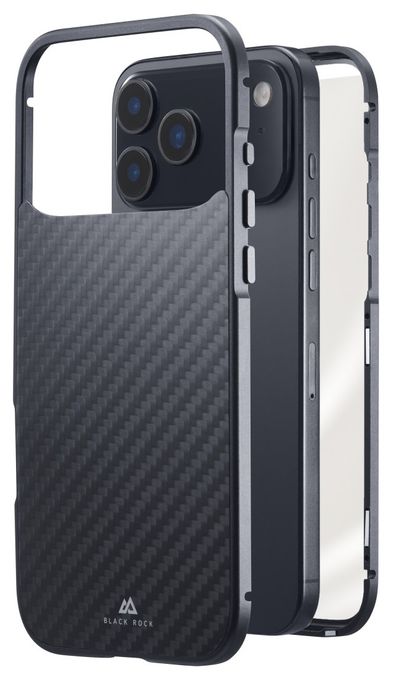 Cover für Apple iPhone 17 Pro Max  360° Glass (Grau, Transparent) 
