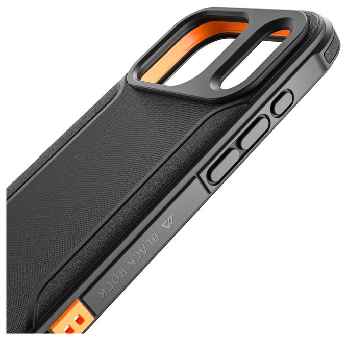Cover für Apple iPhone 17 Pro / 18 Pro  Ultra Robust (Schwarz, Orange) 