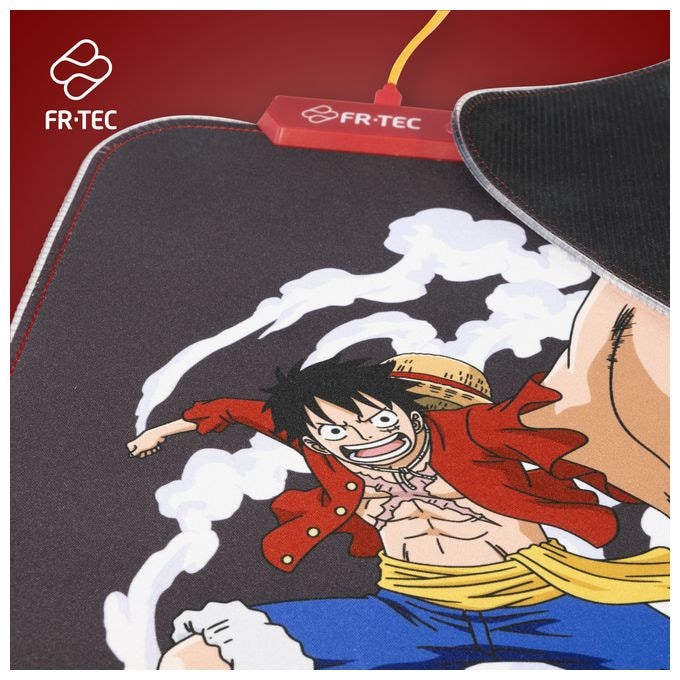 Mauspad (Schwarz, Grau, Rot, Gelb) One Piece 