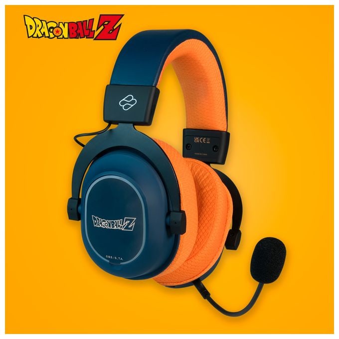 Over Ear Bluetooth Kopfhörer kabelgebunden&kabellos USB Typ-C (Schwarz, Grau, Orange) Wireless Gaming Headset Dragon Ball Z 